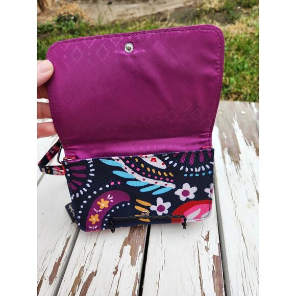 Vera Bradley Mini Square Floral Wallet/Purse - Picture 3 of 7